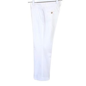 Theory White Cotton Straight Leg Cropped Pants Women’s Size 4